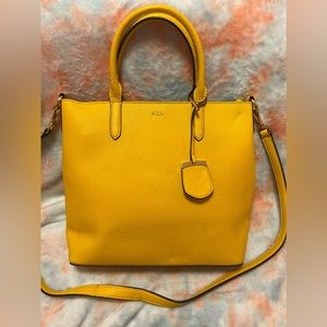 Lauren by Ralph Lauren Yellow Crossbody Purse